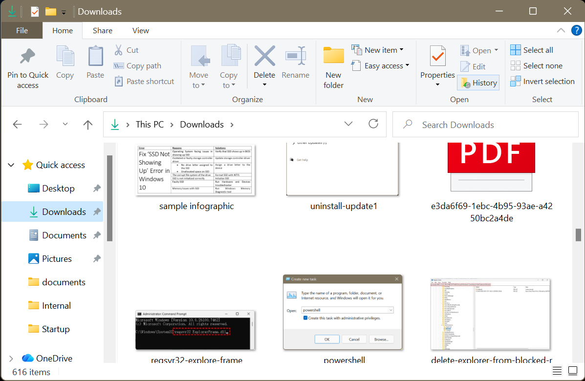 Restore from File History